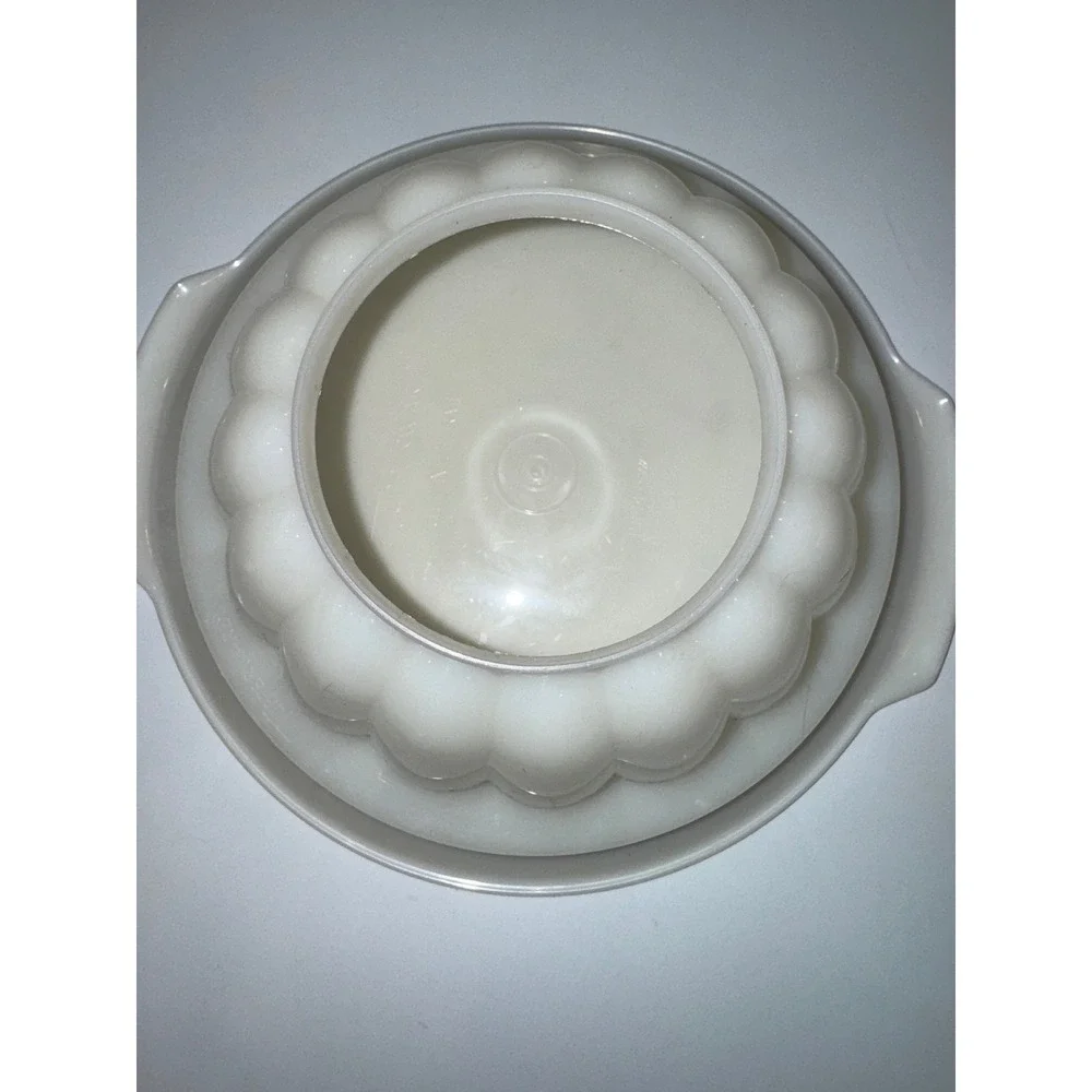 Tupperware Jelly Mold Set Christmas Tree Insert Serving Dish vintage‎
